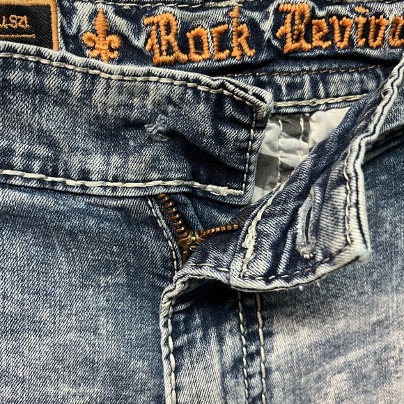 Rock Revival Blue Relaxed Jeans Classic Style. Size 44 - Picture 4 of 8